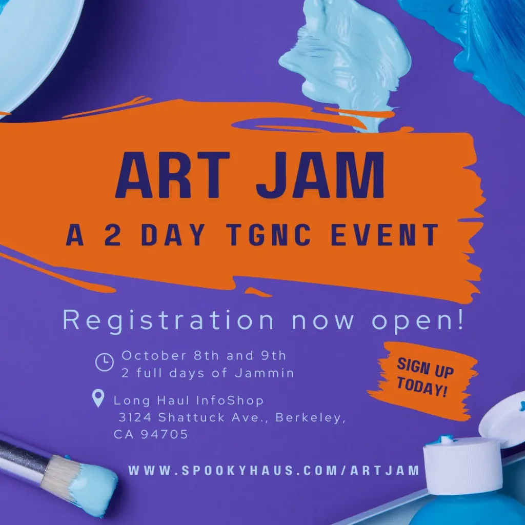Flyer for Art Jam a 2-Day TGNC Event