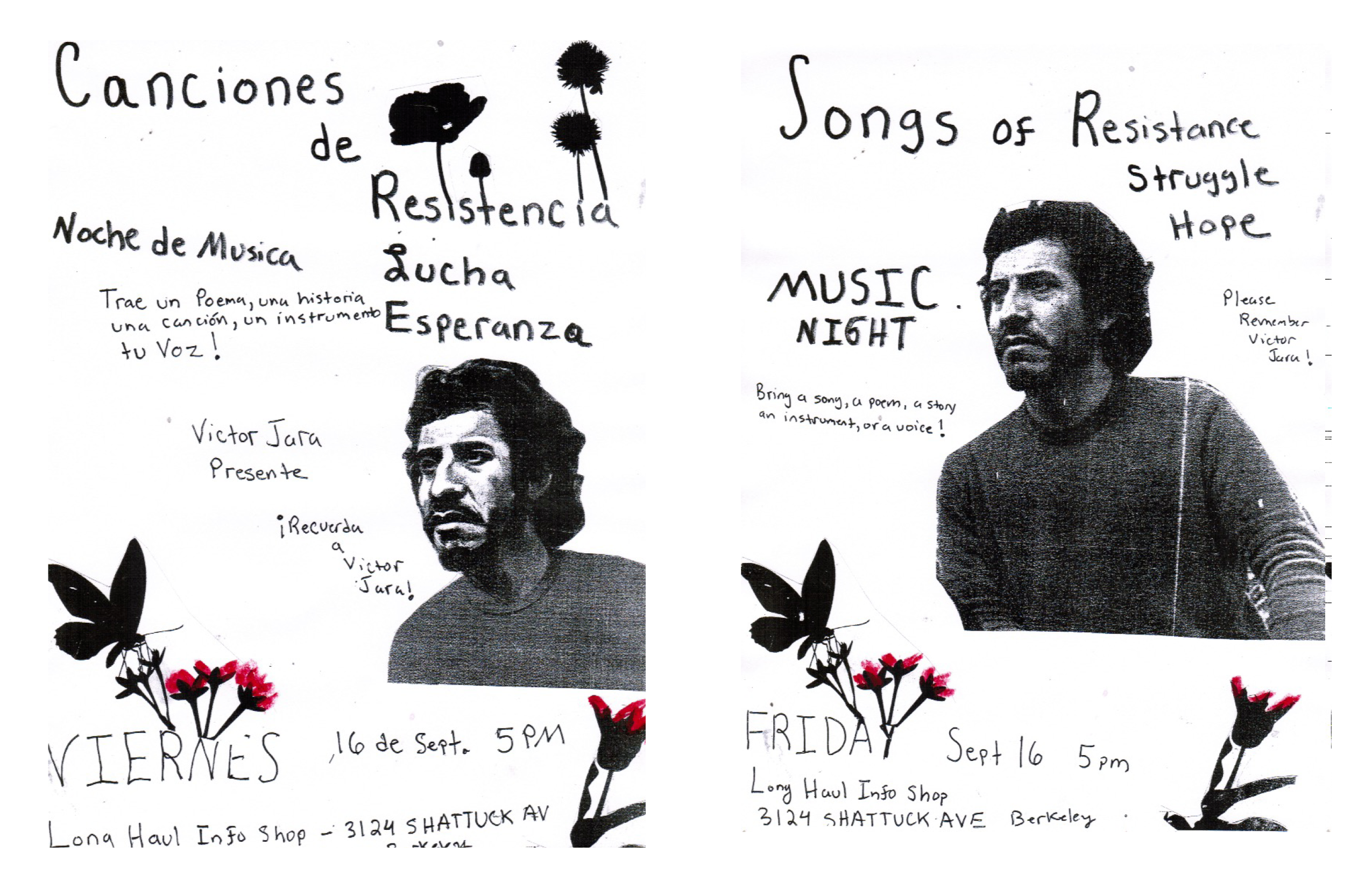 SONGS of Resistance, Struggle, Hope / CANCIONES de Resistencia, Lucha, Esperanza