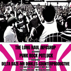 Flyer showing punk band