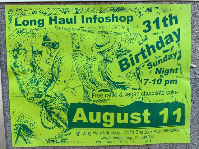 Long Haul 31th Birthday August 11 flyer