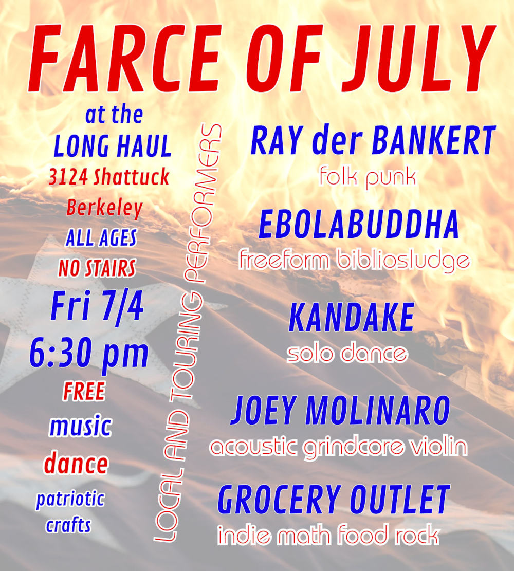 Farce of July flyer