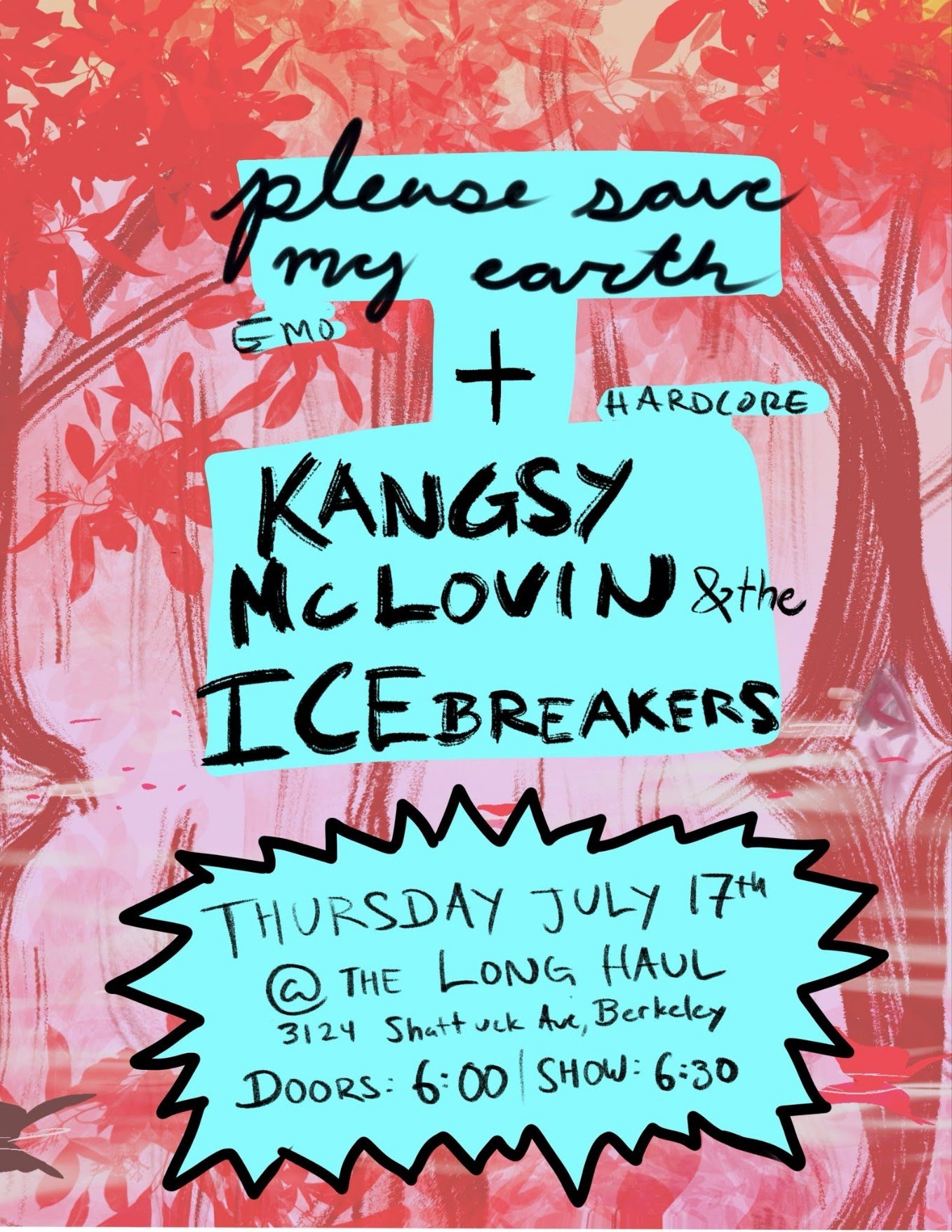 July 17 show flyer